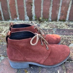 NAOT Rust Suede Boots